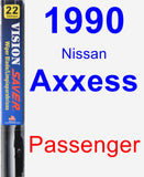 Passenger Wiper Blade for 1990 Nissan Axxess - Vision Saver