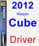 Driver Wiper Blade for 2012 Nissan Cube - Vision Saver