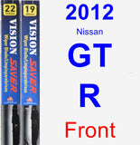 Front Wiper Blade Pack for 2012 Nissan GT-R - Vision Saver