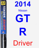 Driver Wiper Blade for 2014 Nissan GT-R - Vision Saver