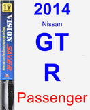 Passenger Wiper Blade for 2014 Nissan GT-R - Vision Saver