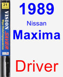 Driver Wiper Blade for 1989 Nissan Maxima - Vision Saver