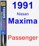 Passenger Wiper Blade for 1991 Nissan Maxima - Vision Saver