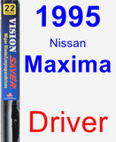 Driver Wiper Blade for 1995 Nissan Maxima - Vision Saver