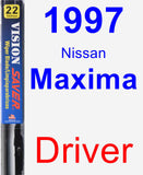 Driver Wiper Blade for 1997 Nissan Maxima - Vision Saver