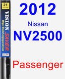 Passenger Wiper Blade for 2012 Nissan NV2500 - Vision Saver