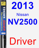 Driver Wiper Blade for 2013 Nissan NV2500 - Vision Saver