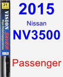 Passenger Wiper Blade for 2015 Nissan NV3500 - Vision Saver