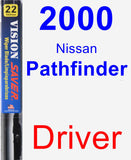 Driver Wiper Blade for 2000 Nissan Pathfinder - Vision Saver