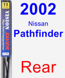 Rear Wiper Blade for 2002 Nissan Pathfinder - Vision Saver