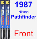 Front Wiper Blade Pack for 1987 Nissan Pathfinder - Vision Saver