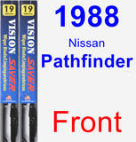 Front Wiper Blade Pack for 1988 Nissan Pathfinder - Vision Saver