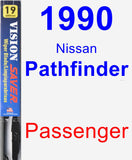 Passenger Wiper Blade for 1990 Nissan Pathfinder - Vision Saver