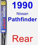 Rear Wiper Blade for 1990 Nissan Pathfinder - Vision Saver