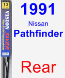 Rear Wiper Blade for 1991 Nissan Pathfinder - Vision Saver