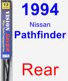 Rear Wiper Blade for 1994 Nissan Pathfinder - Vision Saver