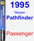 Passenger Wiper Blade for 1995 Nissan Pathfinder - Vision Saver