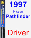 Driver Wiper Blade for 1997 Nissan Pathfinder - Vision Saver