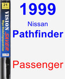 Passenger Wiper Blade for 1999 Nissan Pathfinder - Vision Saver