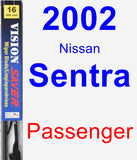 Passenger Wiper Blade for 2002 Nissan Sentra - Vision Saver