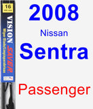 Passenger Wiper Blade for 2008 Nissan Sentra - Vision Saver