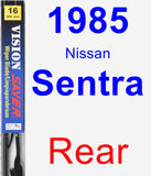 Rear Wiper Blade for 1985 Nissan Sentra - Vision Saver