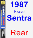 Rear Wiper Blade for 1987 Nissan Sentra - Vision Saver