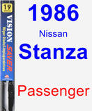 Passenger Wiper Blade for 1986 Nissan Stanza - Vision Saver