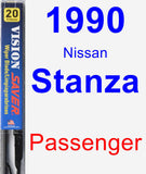 Passenger Wiper Blade for 1990 Nissan Stanza - Vision Saver