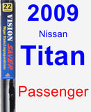 Passenger Wiper Blade for 2009 Nissan Titan - Vision Saver