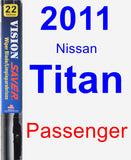 Passenger Wiper Blade for 2011 Nissan Titan - Vision Saver