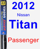 Passenger Wiper Blade for 2012 Nissan Titan - Vision Saver