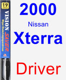 Driver Wiper Blade for 2000 Nissan Xterra - Vision Saver