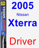 Driver Wiper Blade for 2005 Nissan Xterra - Vision Saver