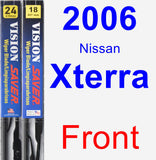 Front Wiper Blade Pack for 2006 Nissan Xterra - Vision Saver