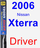 Driver Wiper Blade for 2006 Nissan Xterra - Vision Saver