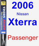 Passenger Wiper Blade for 2006 Nissan Xterra - Vision Saver