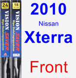 Front Wiper Blade Pack for 2010 Nissan Xterra - Vision Saver