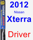 Driver Wiper Blade for 2012 Nissan Xterra - Vision Saver