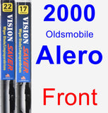 Front Wiper Blade Pack for 2000 Oldsmobile Alero - Vision Saver