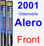 Front Wiper Blade Pack for 2001 Oldsmobile Alero - Vision Saver