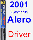 Driver Wiper Blade for 2001 Oldsmobile Alero - Vision Saver