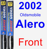 Front Wiper Blade Pack for 2002 Oldsmobile Alero - Vision Saver