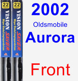 Front Wiper Blade Pack for 2002 Oldsmobile Aurora - Vision Saver