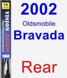 Rear Wiper Blade for 2002 Oldsmobile Bravada - Vision Saver