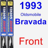 Front Wiper Blade Pack for 1993 Oldsmobile Bravada - Vision Saver