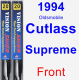 Front Wiper Blade Pack for 1994 Oldsmobile Cutlass Supreme - Vision Saver