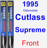 Front Wiper Blade Pack for 1995 Oldsmobile Cutlass Supreme - Vision Saver