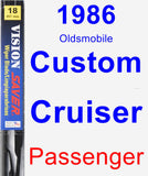 Passenger Wiper Blade for 1986 Oldsmobile Custom Cruiser - Vision Saver