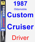 Driver Wiper Blade for 1987 Oldsmobile Custom Cruiser - Vision Saver